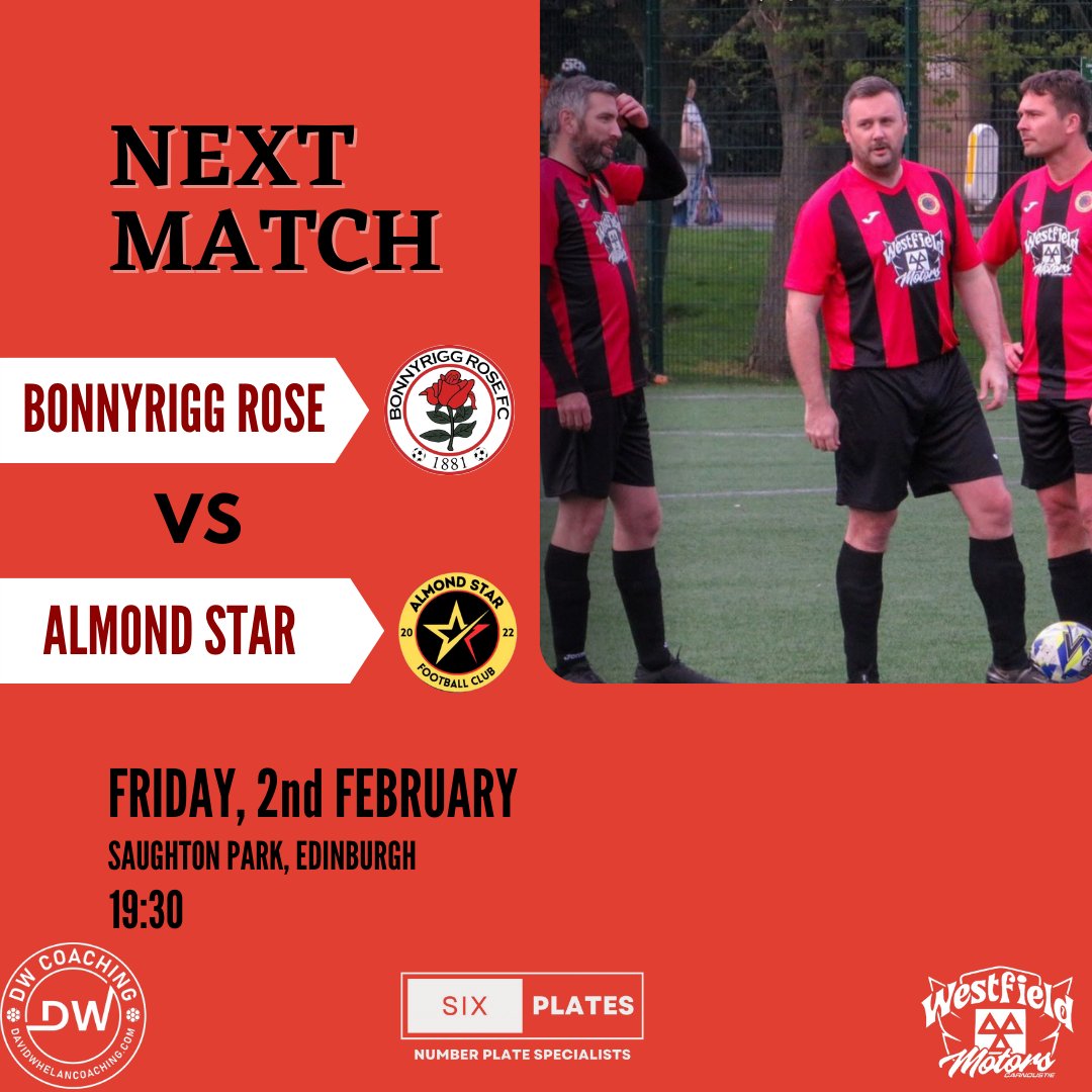 Fresh from Friday night's win, the boys head into Edinburgh this week to take on a very good <a href="/Patrick48694698/">Bonnyrigg rose 35s 🌹</a> side.

📅 02/02/24
📌 Saughton Park
⌚️ 7.30pm

#MontheStar