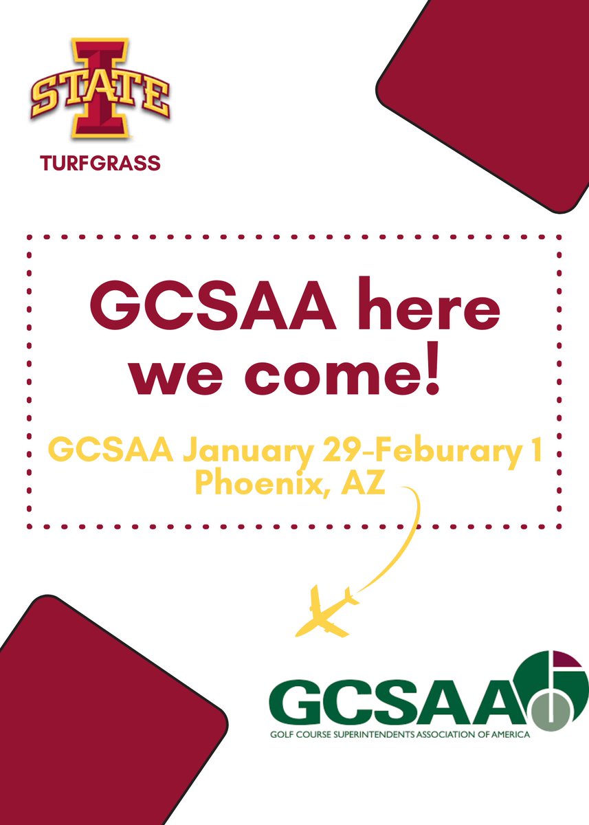 We are excited for the GCSAA Conference down in Phoenix this week! <a href="/GCSAA/">GCSAA</a>