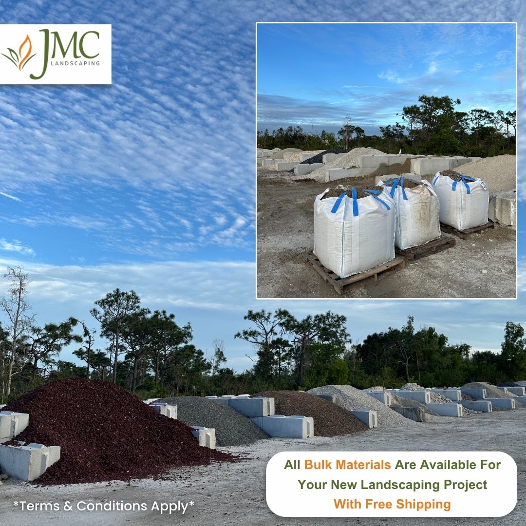 LandscapingJmc's tweet photo. JMC Landscaping has all the stones, sands, soils, and decorative rocks you need for your next landscaping project. 

And for one more week, we're offering #FREE_shipping for orders of 4 yards or more to Pine Island and Matlacha!

#Florida #landscaping #callusnow https://t.co/uQK8ayJvQr