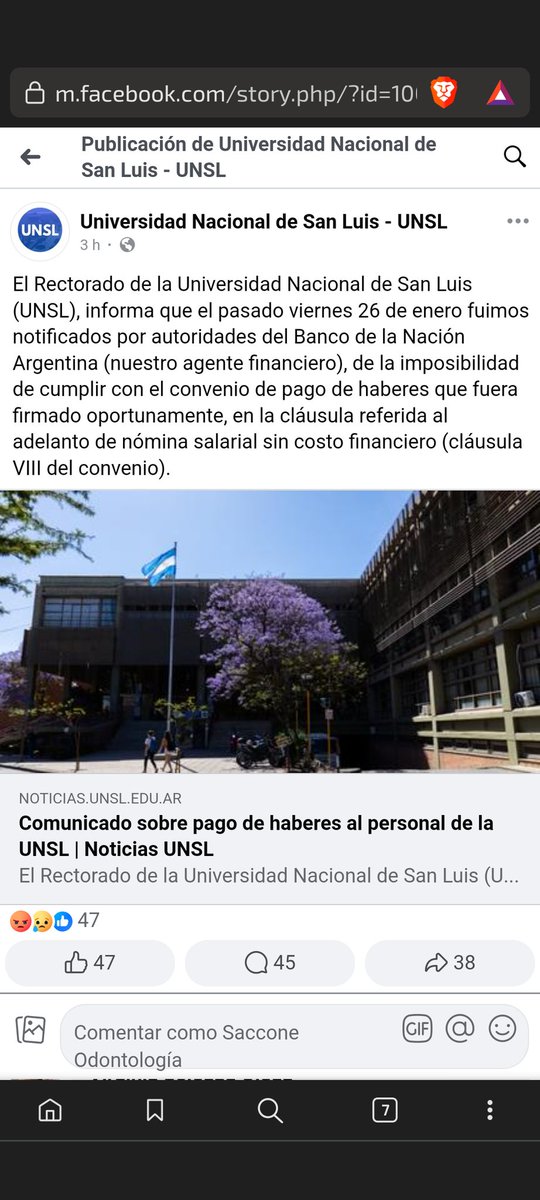 andres_oliva's tweet photo. Doble ataque. Al Banco Nación y a la comunidad docente y no docente de las universidades públicas https://t.co/RhtP7Ng69k