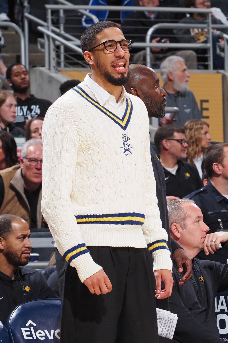 wojespn's tweet photo. ESPN Sources: There’s optimism Indiana Pacers star Tyrese Haliburton will return to the lineup vs. the Boston Celtics on Tuesday. Haliburton — who was selected a starter in the All-Star Game — has missed 10 of the past 11 games with a hamstring injury. https://t.co/cuYeIxMkZT