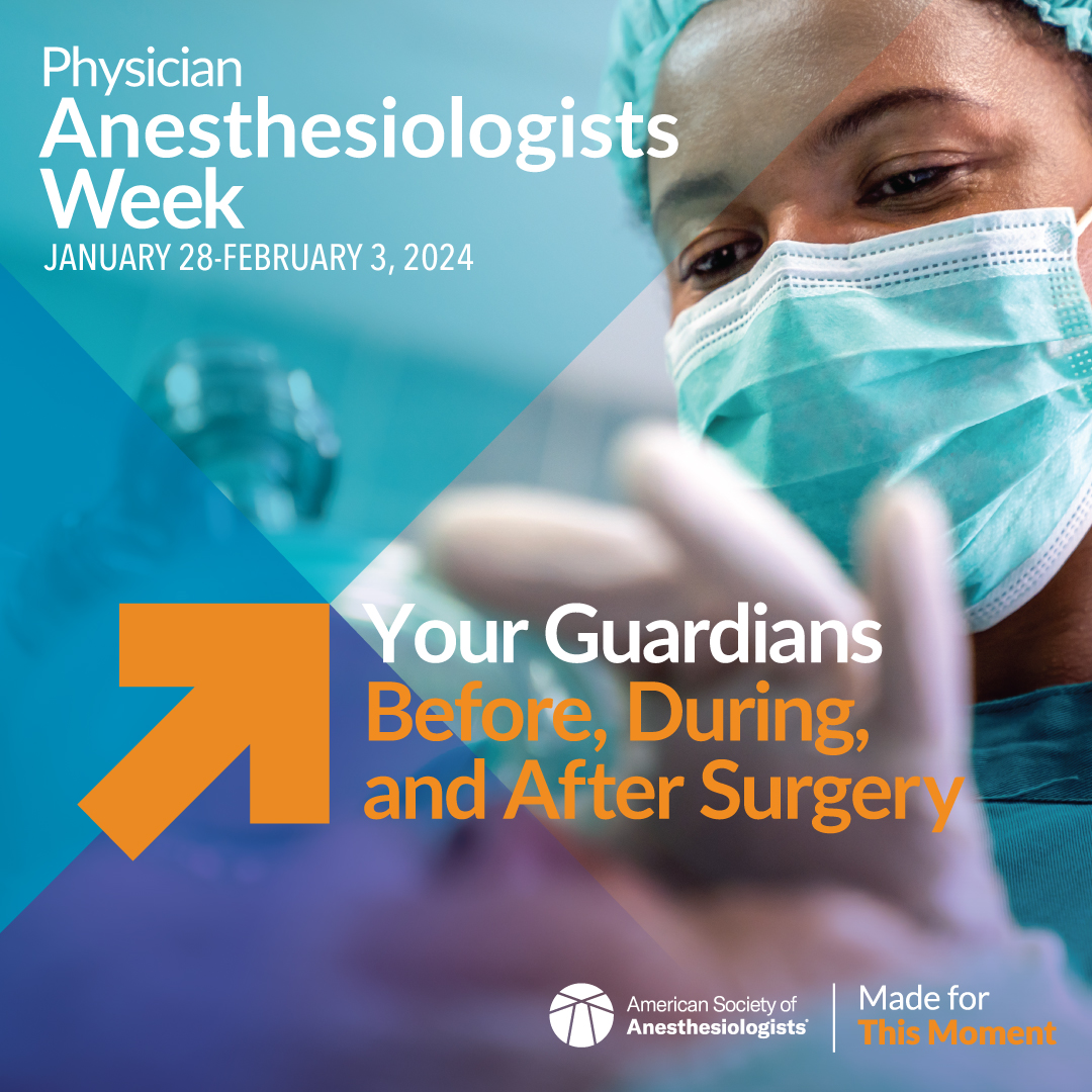 Let’s make a social media splash! 🌊 Use the #PhysAnesWk24 hashtag in your posts during Physician Anesthesiologists Week to amplify your advocacy. Don’t forget to download these supporting materials: ow.ly/G6ch50QvbqL #anesthesiology #anesthesiologist