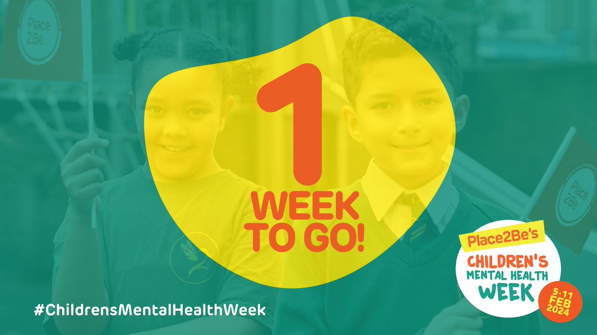 Who’s ready for #ChildrensMentalHealthWeek? Join <a href="/Place2Be/">Place2Be</a>, schools, organisations, &amp; communities across the UK in raising awareness of the importance of children &amp; young people’s #MentalHealth. Find out more &amp; get involved childrensmentalhealthweek.org.uk #MentalHealthMatters