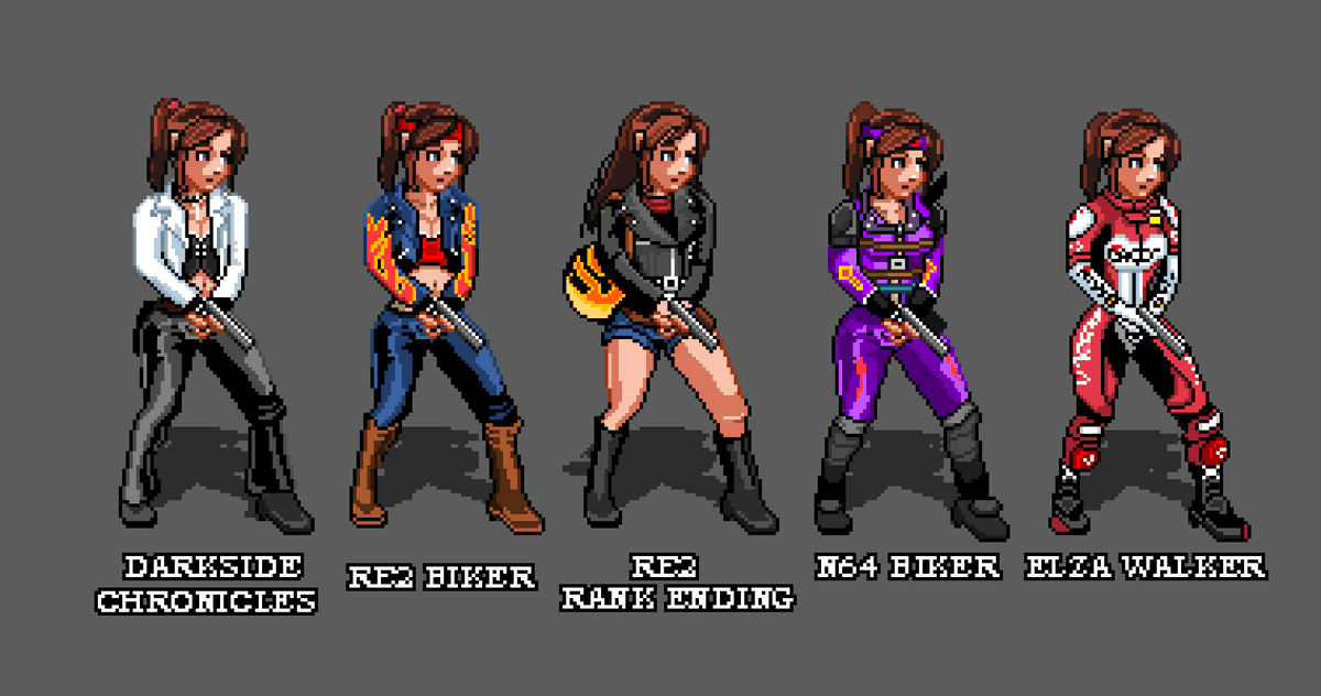 DougyFreshArt (comms open) (@digdougart) on Twitter photo Claire Redfield Biker Series ποΈ>π₯Ή
#pixelart #ResidentEvil Claire Redfield Biker Series ποΈ>π₯Ή
#pixelart #ResidentEvil