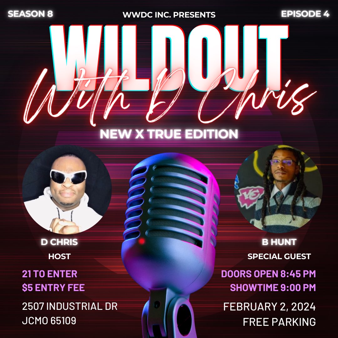 TricckDaddY's tweet photo. Local Wowzers, pop out for episode 4 with our special guest @newxtrueclothing. Be On Time, Seats Will Fill Up Fast! Be WildOut Ready….#WWDC #DChris #newxtrueclothing #WildoutTopics #ShotOClock #passdamic #wowzers #HotSeat #Drunkspellingbee #Podcast https://t.co/JzTDzjgniL