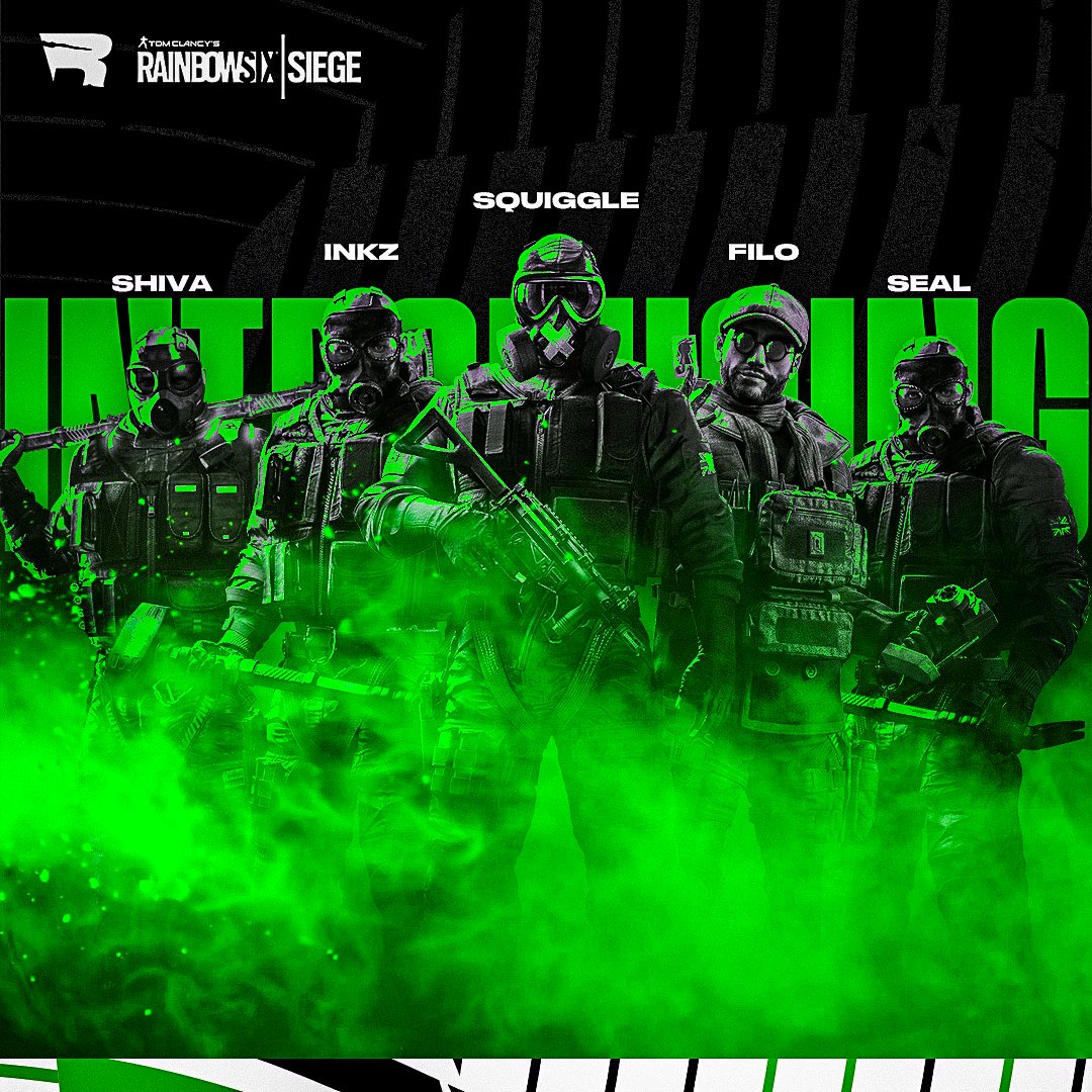 Introducing our first ever Rainbow Six Siege roster:

🇬🇧 - <a href="/ynbR6S/">y n b</a> (Coach)
🏴󠁧󠁢󠁷󠁬󠁳󠁿 - <a href="/Shiva_Adrian/">Adrian Zubilewicz</a> 
🇬🇧 - <a href="/Operator6SEAL/">SEAL</a> 
🇬🇧 - @Squiggle_R6 
🇮🇹 - <a href="/LittleFilo_/">LittleFilo_.</a> 
🏴󠁧󠁢󠁷󠁬󠁳󠁿 - <a href="/lnkziii/">Inkz</a> 

And they will be in action at 8PM (GMT) tonight, stay tuned for the stream link 🍿

#UTFR 🦖
