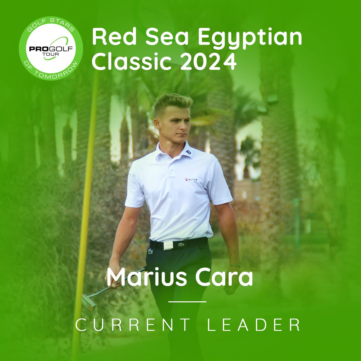 Change at the top. 
Frenchman Marius Cara takes the lead at the Red Sea Egyptian Classic at Ain Sokhna Golf Club thanks to a 68 (-4) in round two. But two Swiss players are breathing down his neck. 
The results after round 2: tinyurl.com/4jpvs97f