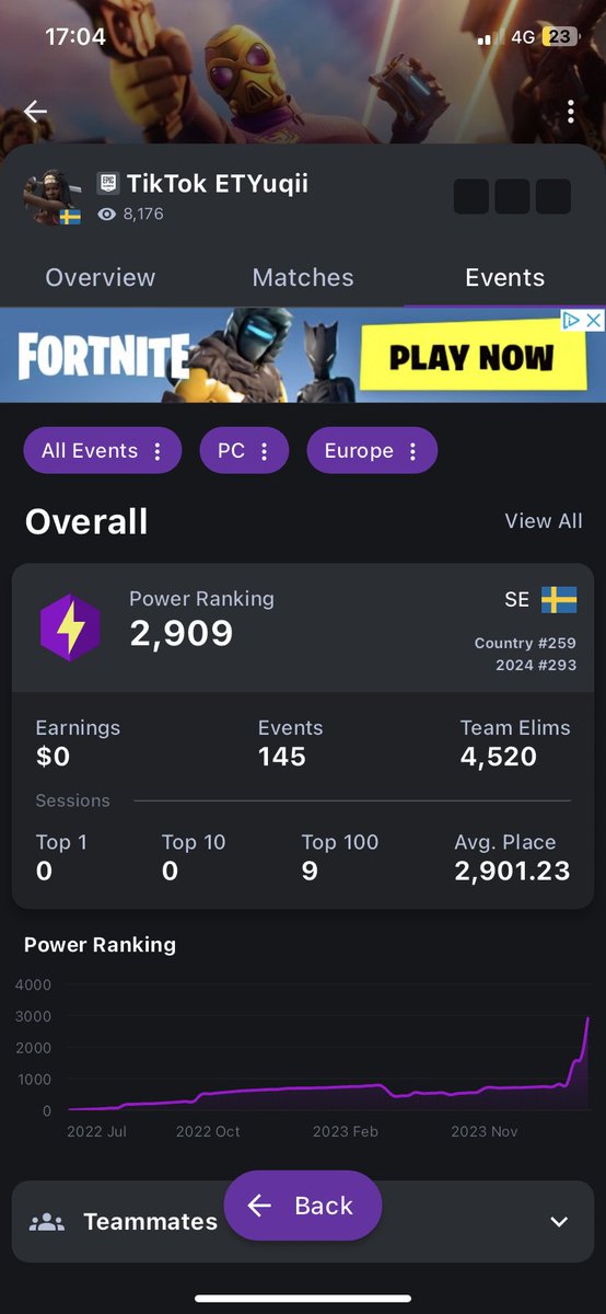Yuqiishter's tweet photo. Improving🙏🏽😈 
#Fortnite #FortniteChapter5 #fncs #fncswinner https://t.co/0lqguEunzB