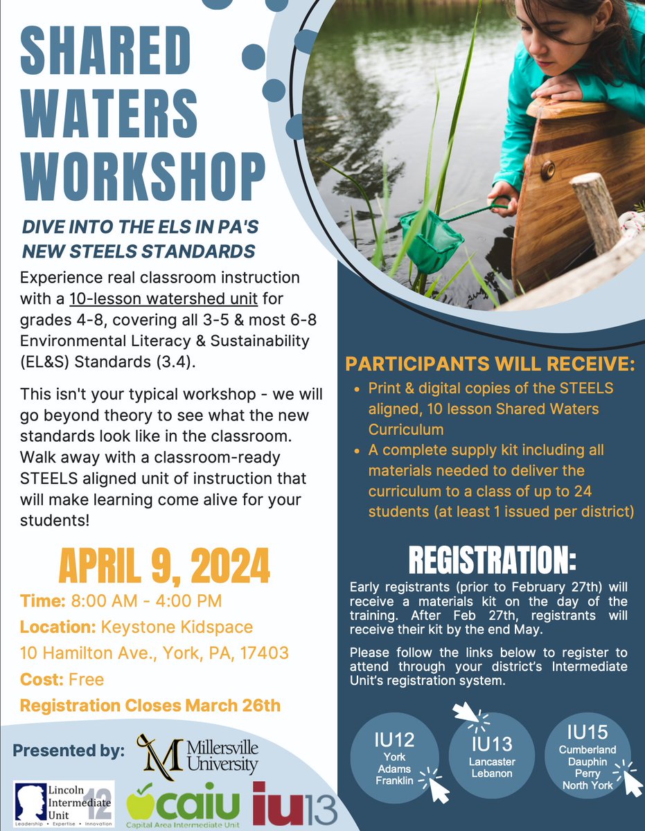 WetiMu's tweet photo. 🌊 Join us at the Shared Water Workshop!
#SharedWaterWorkshop #STEELSaligned #EnvironmentalEducation
Links to sign up:
IU12: https://t.co/LBPrZwDRMX
IU13:
https://t.co/ZDdOBdXR0o
IU15: https://t.co/qhJcBF3Eyi https://t.co/ysRTTdtEq7