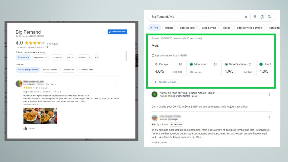 #ChangementDuJour non négligeable : la section "avis" des pages Google Business Profile affiche désormais les avis postés sur plusieurs plateformes. ▶️ bit.ly/49fHueb (v/ <a href="/BlogModerateur/">BDM</a>)

#AvisGoogle #DMA