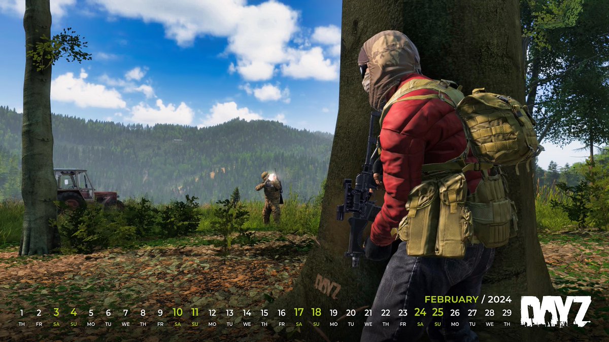 📸Hey Survivors
The #DayZ wallpaper for February is ready for your screen!
We hope you like it🤞 Download the wallpaper here 👇
With the calendar: ow.ly/s2my50QvlAQ
Without the calendar: ow.ly/FTJj50QvlAJ
Mobile: ow.ly/tJQ050QvlAI