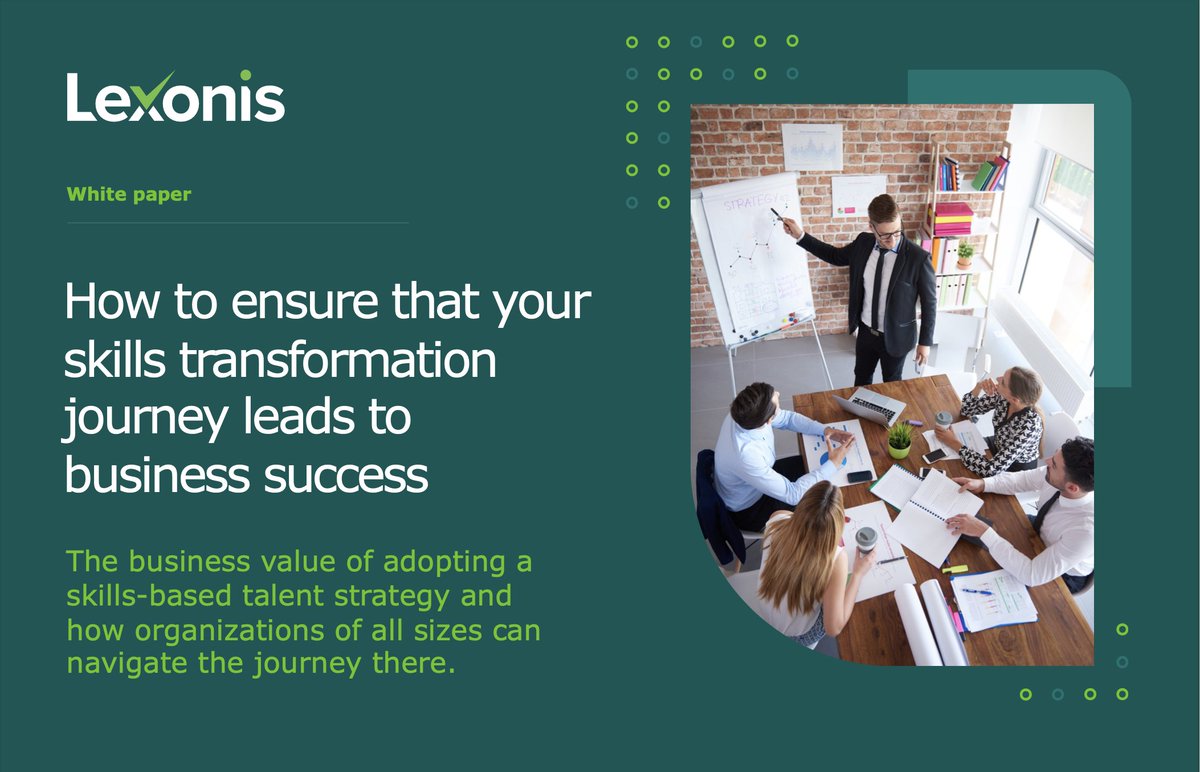 Lexonis's tweet photo. We're excited to announce the launch of our eBook: 'How to ensure that your skills transformation journey leads to business success'. This guide is your key to understanding how adopting a skills-based talent strategy can revolutionize your business.
 
https://t.co/LXiSg1GNGq https://t.co/sKne39LLYF