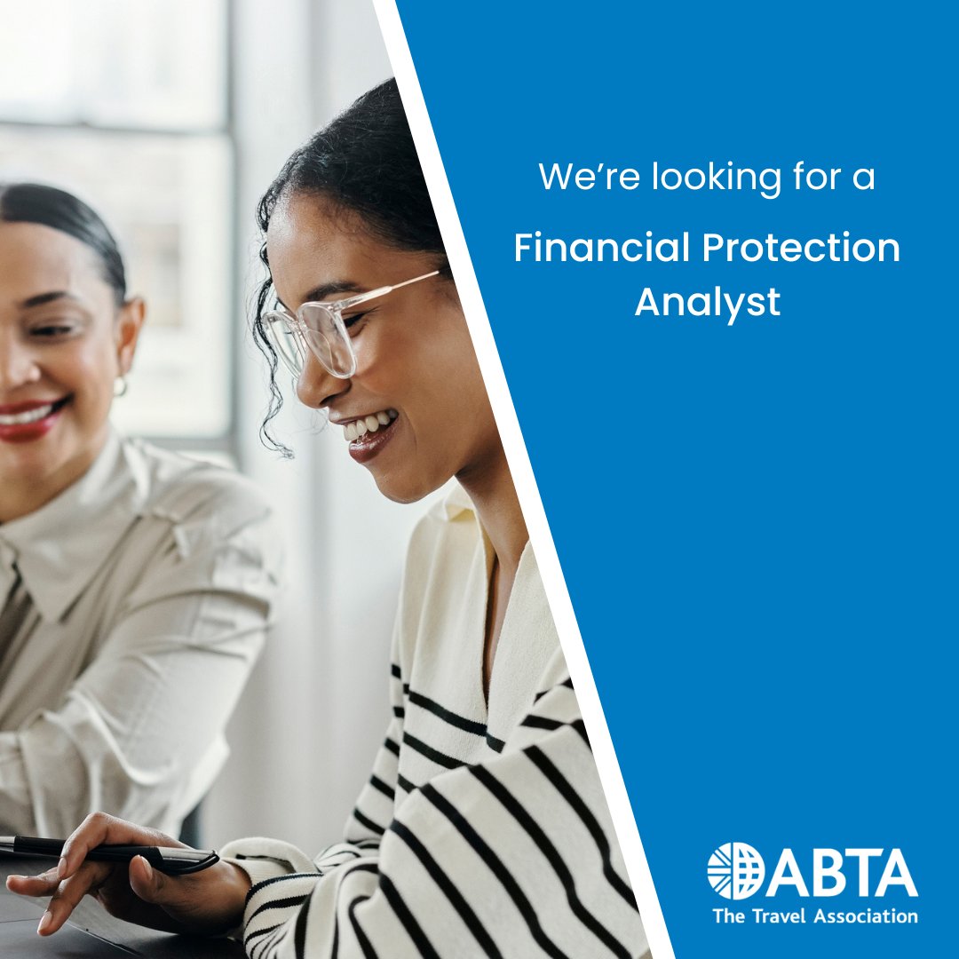 The ABTA team are hiring!  

We’re looking for a Financial Protection Analyst. 

Find out more and apply here: abta.com/about-us/worki…