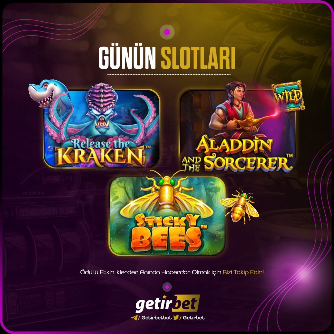 🎁   Günün slotları❗️ 

✅  Slot'ta maksimum kazançlar Getirbet'te

#getirbet

🎁  %30 Havale bonusu ❗ 
🎁  %25  Casino discount ❗ 

👉  buff.ly/3OasUfS
