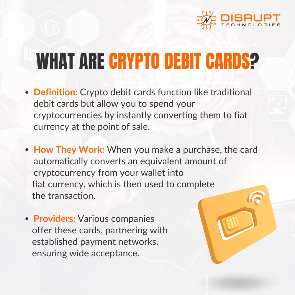 DisruptTechCard's tweet image. 💳 Join the revolution and experience instant access to #crypto funds, rewarding transactions, and top-tier security. It's a game-changer for businesses and individuals alike.

Ready to make your mark in the crypto world? Learn how at 🔗 DisruptTech.io

#CryptoDebitCards