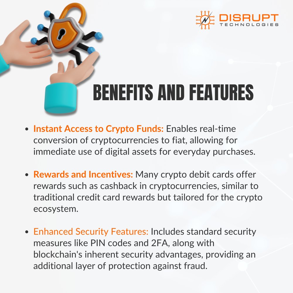 DisruptTechCard's tweet image. 💳 Join the revolution and experience instant access to #crypto funds, rewarding transactions, and top-tier security. It's a game-changer for businesses and individuals alike.

Ready to make your mark in the crypto world? Learn how at 🔗 DisruptTech.io

#CryptoDebitCards