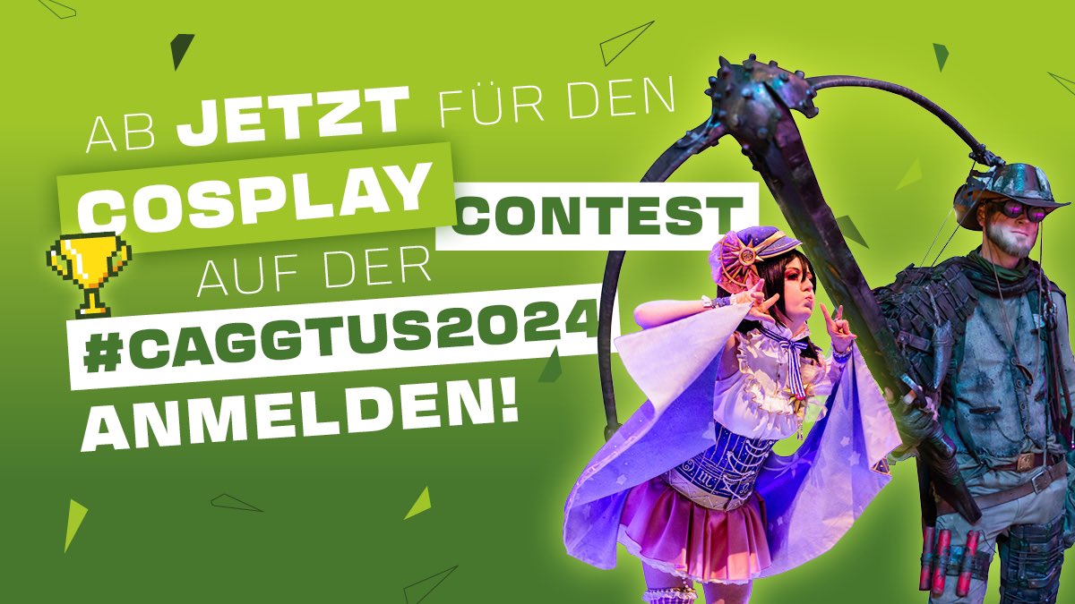 caggtusleipzig's tweet photo. Du hast ein cooles Cosplay, das du der Community zeigen möchtest? Ab jetzt kannst du dich für den Cosplay Contest auf der #CAGGTUS2024 anmelden: https://t.co/UCtA8e3ecn  🌵 Danke für die Unterstützung von @GZM__CM bei diesem spannenden Wettbewerb! 🤝 https://t.co/qWTEvEuyZw