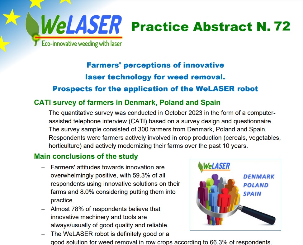 WeLASER Eco-innovative weeding with laser tweet media