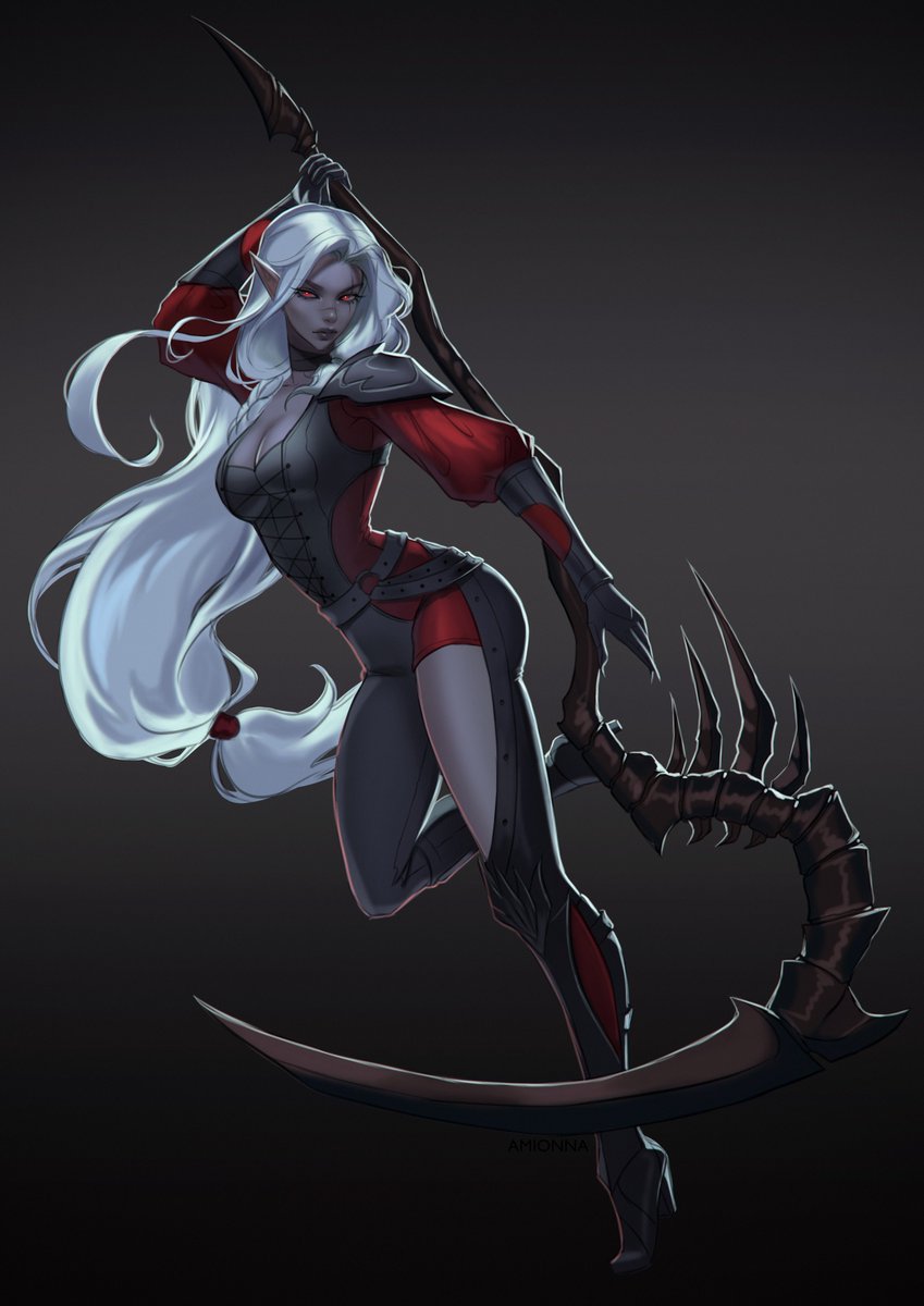 Ami_onna's tweet photo. Nox

sketch for @ODlNALLFATHER 

#dnd #halfdrow https://t.co/xpI00D4dji