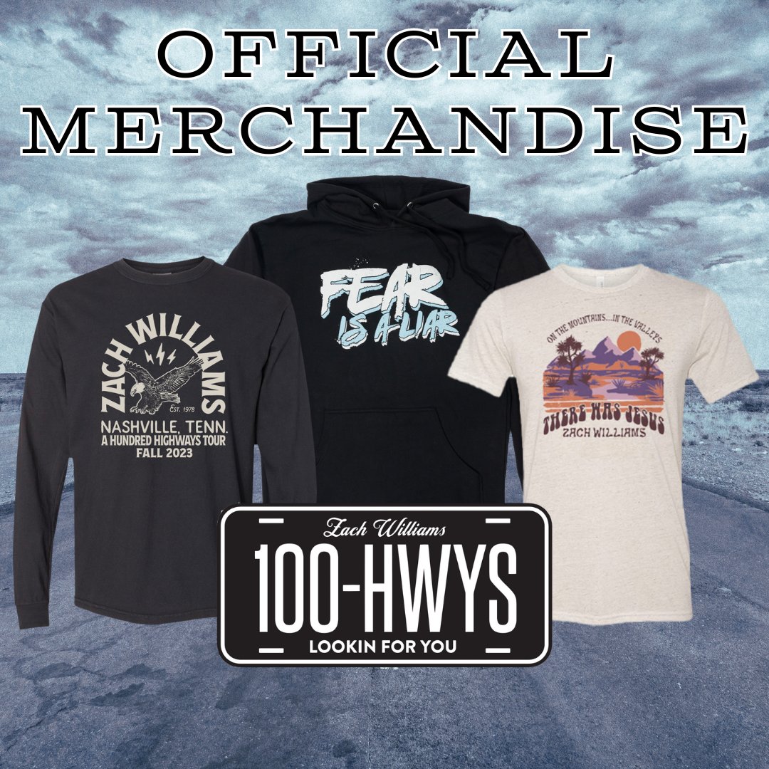 While the weather is still cold, grab some cold weather gear from our merch store. Check out our long sleeve tees and hoodies at store.zachwilliamsmusic.com