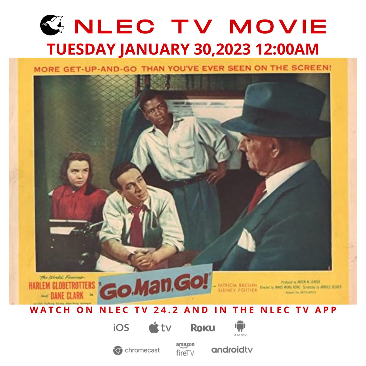 KnlcTv57451's tweet image. The story of Abe Saperstein and the creation of the Harlem Globetrotters.
nlec.tv/on-demand/nlec…
#GoManGo #sidneypoitier #harlemglobetrotters #basketball #basketballmovies #dramamovie #classicmovie #classicmovies #movie #movies
