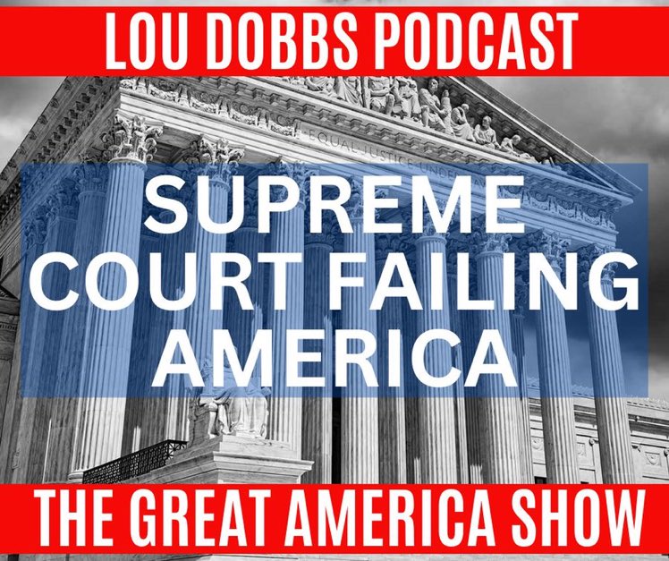 🚨SCOTUS is truly failing America and it’s a travesty! Please join #TheGreatAmericaShow with @LouDobbs ⚖️🇺🇸⚖️ ⬇️
bit.ly/3RdQhUc