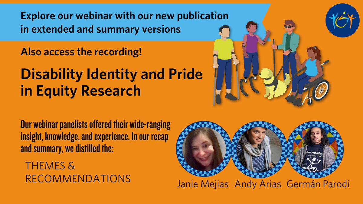 Learn about CLEC's first-ever webinar, on Disability Identity &amp; Pride in Equity Research! Now available in 2-page summary + extended version:
zurl.co/vhM1
zurl.co/Hzuz

This highly attended webinar featured <a href="/walkN_Roll/">Janie Mejias</a>, <a href="/andyzwheelz/">Andy Arias</a>, &amp; <a href="/glparodi/">Germán Luis Parodi</a>.
<a href="/CLPolicy/">Community Living Policy Center & Equity Center</a>