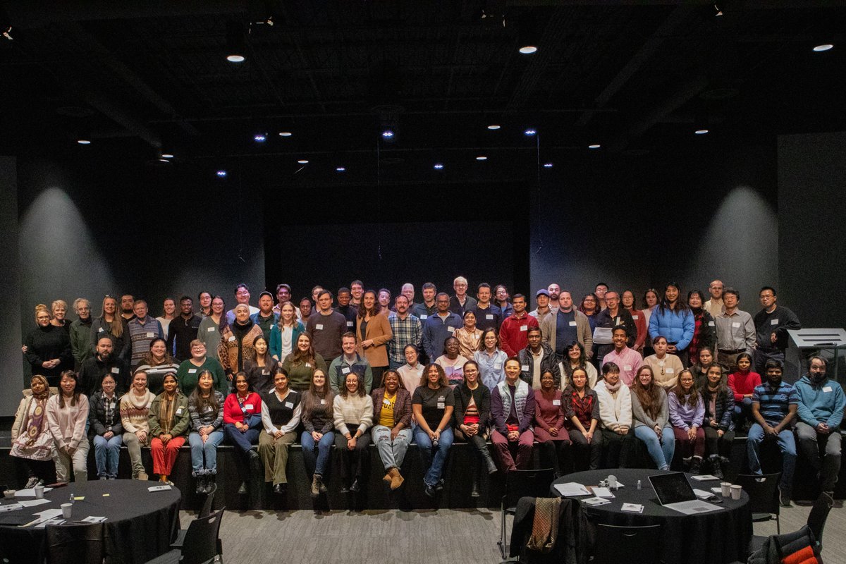 PurdueSuterLab's tweet photo. Laura presents a talk, Paola presents a poster, and Seema and Daniel show strengths with one arm at the Biological Sciences retreat. https://t.co/llPPEseW9J