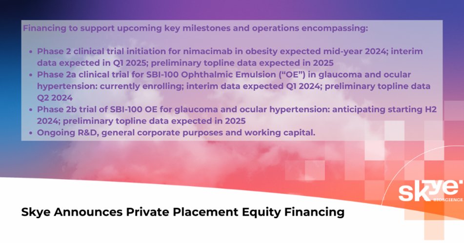 Today, we announced a $50.25 million private placement financing, co-led by leading life science investors, which is expected to fund operations into early 2026, including our planned Phase 2 trial assessing nimacimab in combination with a #GLP-1R agonist for patients with…