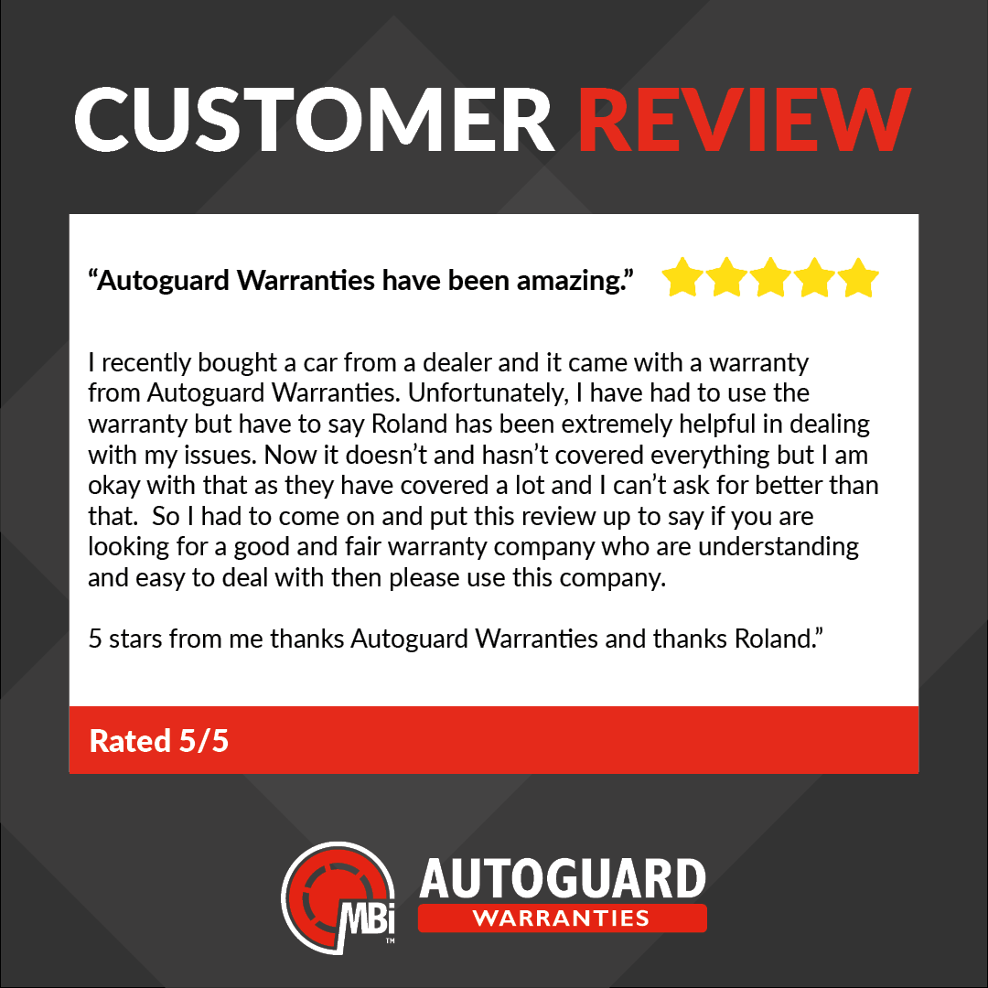 Our Senior Claims Advisor, Roland, received amazing feedback from a customer! Thank you Roland for always providing the best customer service and well done on receiving this 5-star review. #AutoguardWarranties #CustomerFeedback #Automotive #Feedback #Review