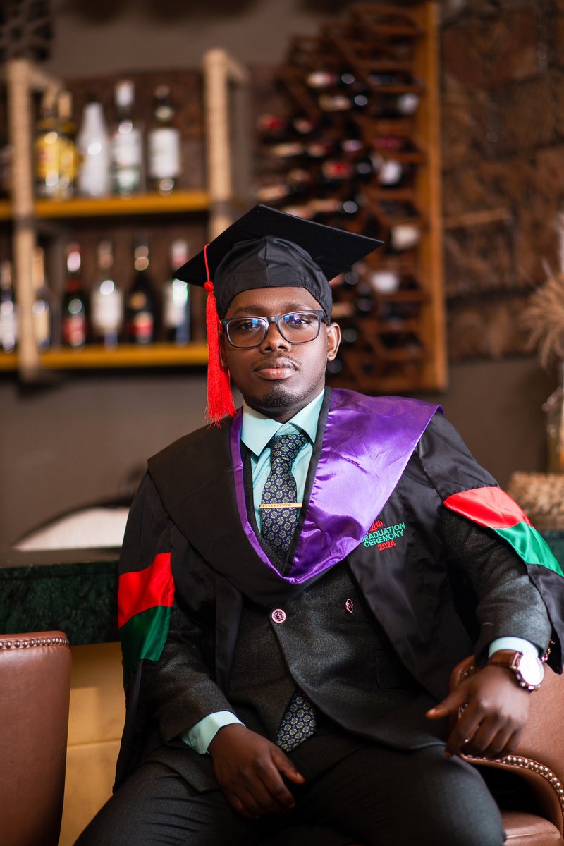 sabiti_edwin's tweet photo. Today I graduated from Makerere University with a degree of Bachelor of laws. I was also privileged to be handed, by the Chief Justice, the @ug_lawsociety award in recognition of graduating among the best three students in my class. I pray that the next journey is kind to me🙏 https://t.co/3TwuGVvbQA