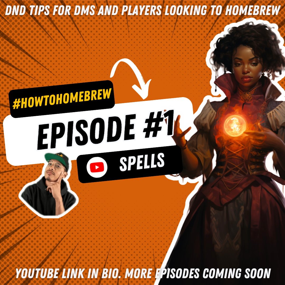 sarsengames's tweet photo. New year, new content!🎉 We've just launched our new mini-series full of tips and tricks for homebrewing dnd content. Check it out on our YouTube channel! Link in bio! #dungeonsanddragons #dnd #dndhomebrew https://t.co/fI89TAhCtV