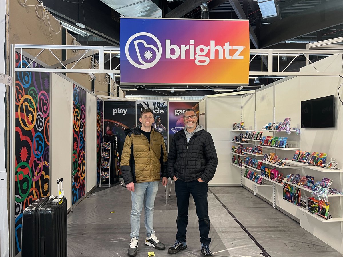Co Founders Eric and Ron have arrived in Germany for <a href="/Spielwarenmesse/">Spielwarenmesse</a> ! 

#brightzlights #tradeshowbooth #germany