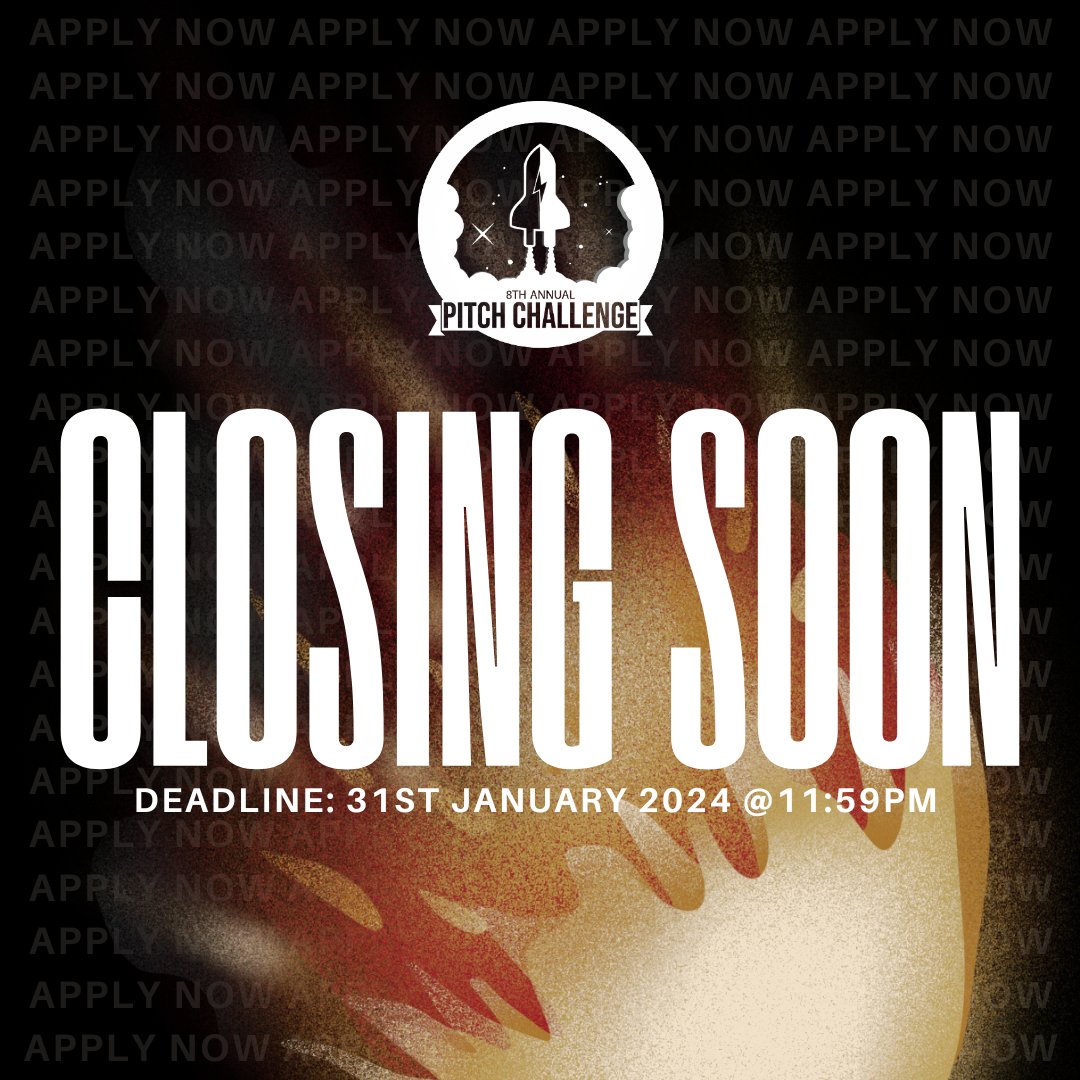 FordhamFoundry's tweet photo. 8th Annual Pitch Challenge applications close soon! Apply now to win your share of $20,000 🚀https://t.co/QyDiwW198S https://t.co/Dne3hb0aH8
