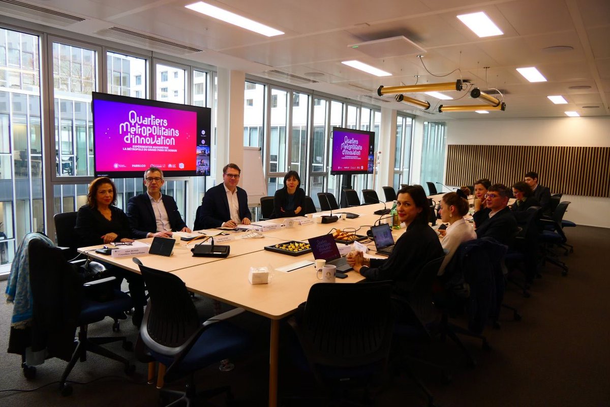 🗃 Un comité de sélection des prochaines communes qui rejoindront la 2e édition du programme Quartiers Métropolitains d'Innovation (#QMI |Initié en 2022 sous l'égide de <a href="/GrandParisMGP/">Métropole du Grand Paris</a> et opéré par <a href="/Paris_and_Co/">Paris&Co</a>) s'est tenu aujourd'hui, lundi 29 janvier.
 
💡 Pour rappel, ce