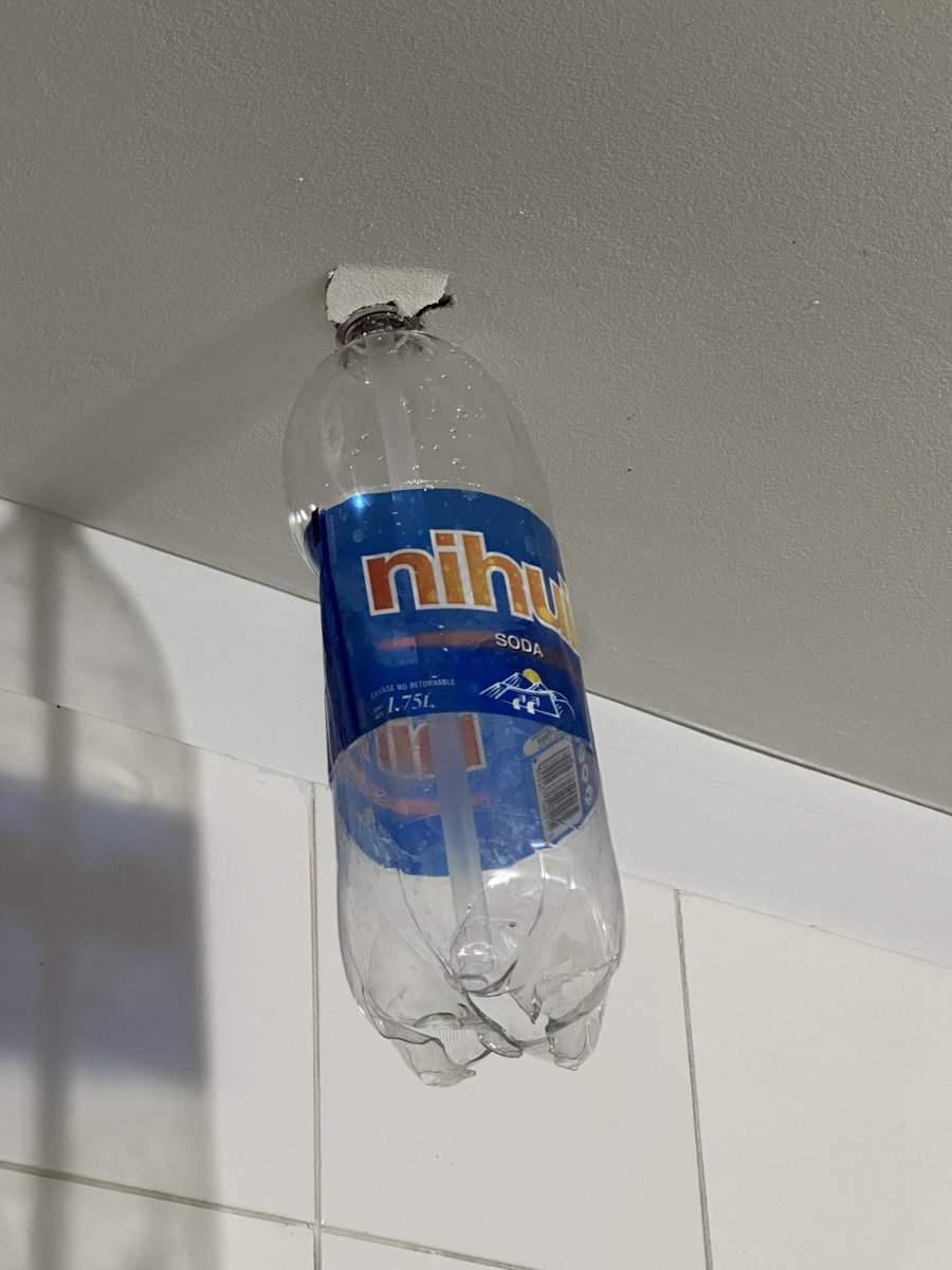 silviakahn's tweet photo. Explotó un sifon de @Nihuil y se incrustó en el cielorraso de mi casa. Tremendo peligro https://t.co/siSZ9QVf4y