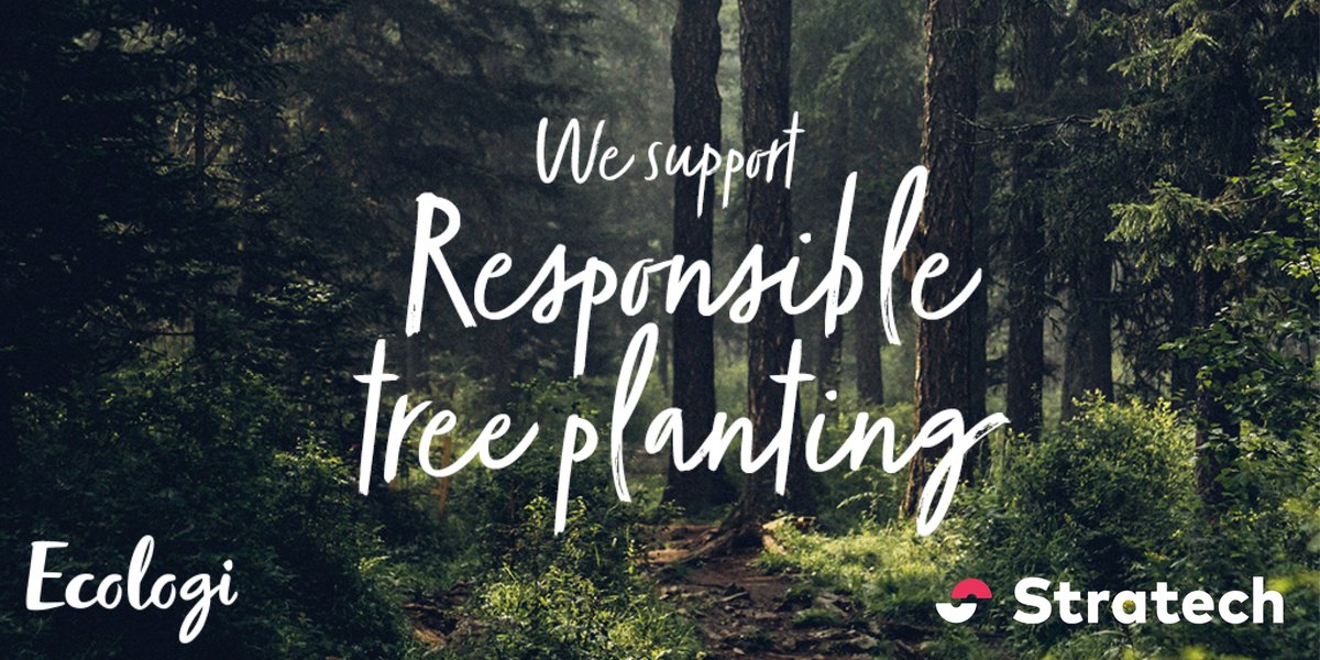 Partnered with @Ecologi_hq for over 2 yrs! 
Promising to plant a tree for EVERY order we receive with over 35K #trees planted & counting🤗
Help us to continue & plant more🌲🌳🌱
stratech.co.uk/ecologi 
#SustainableBusiness #ClimatePositiveWorkforce #plantatree #SustainableFuture