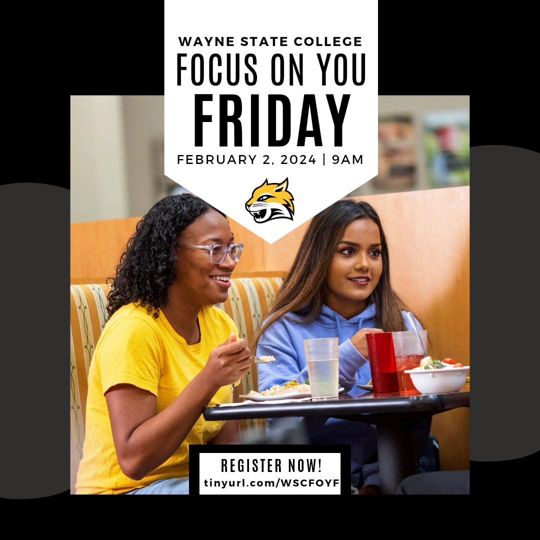 wscadmissions's tweet photo. Another Focus on You Friday is happening this Friday! Register now at https://t.co/rFOCS87d6q. https://t.co/BQhGmsHew3