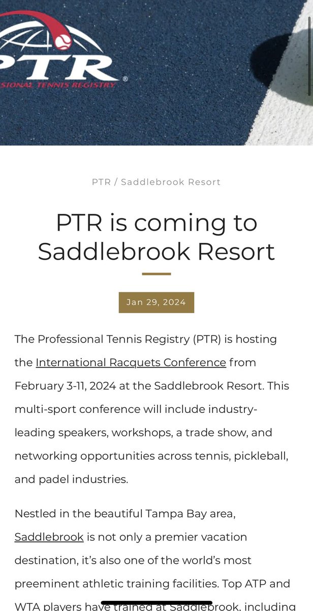 Saddlebrook Sports tweet media