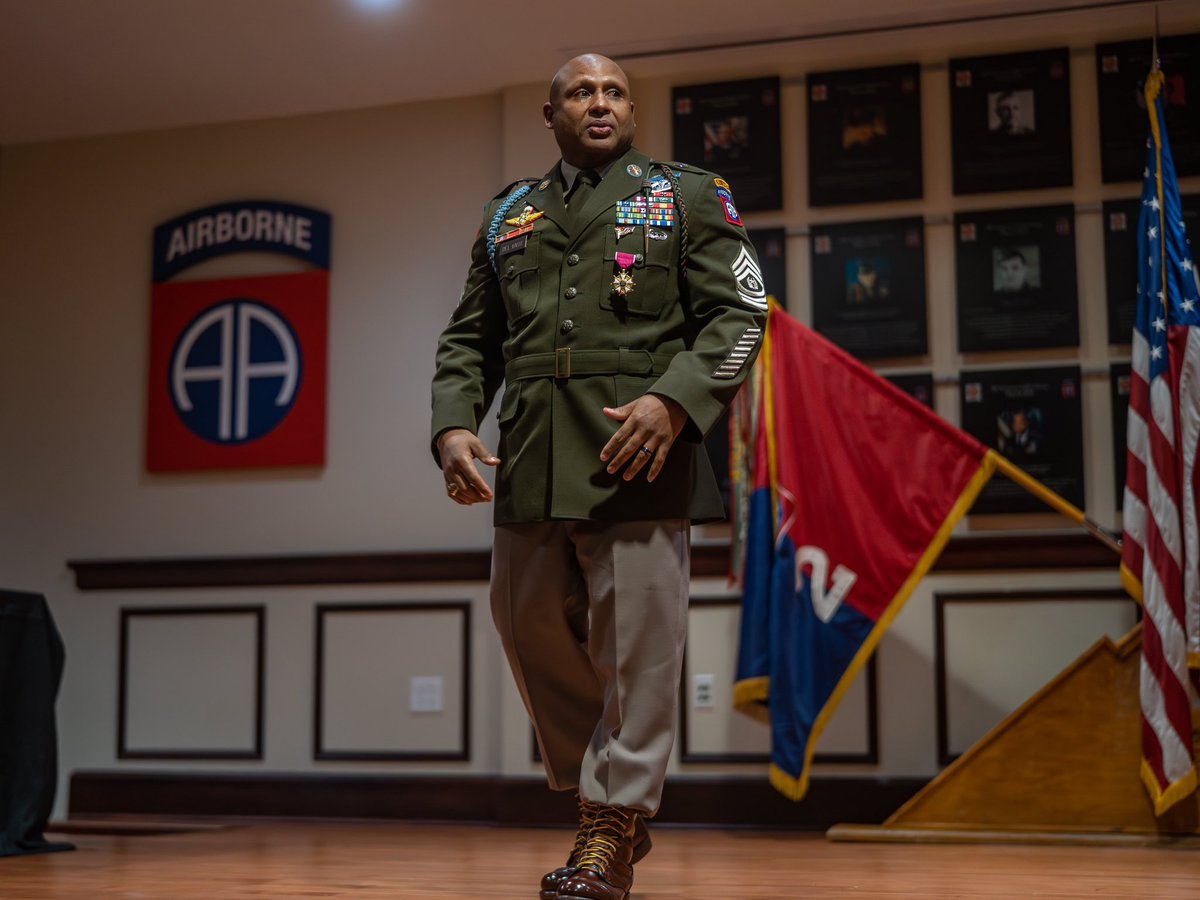 #ICYMI: On January 26, 2024, Command Sergeant Major Victor Del Valle retired after 26 years of service. We thank CSM Del Valle and his family for their amazing service, support, and leadership to the #FalconBrigade, the 82nd Airborne Division, and the U.S. Army. LET’S GO! #AATW