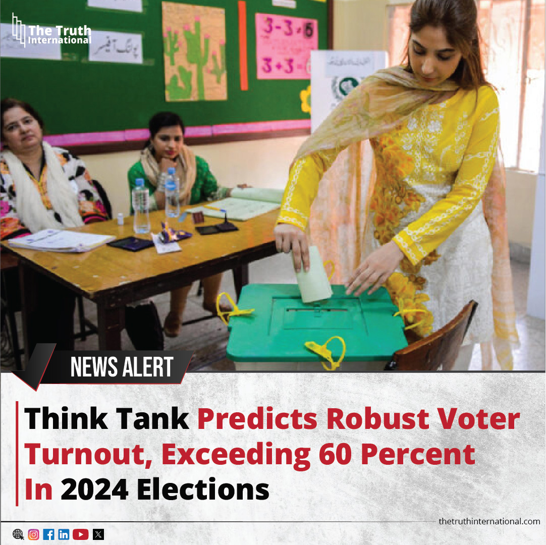 ttimagazine's tweet photo. Think Tank Predicts Robust Voter Turnout, Exceeding 60 Percent In 2024 Elections
For Detail
https://t.co/j3gEOBRCqn
#pakistan #election #predict #robust #voter #exceeding #think #tank #tti #thetruthinternational #ttimagazine https://t.co/dvQuwqQOsz