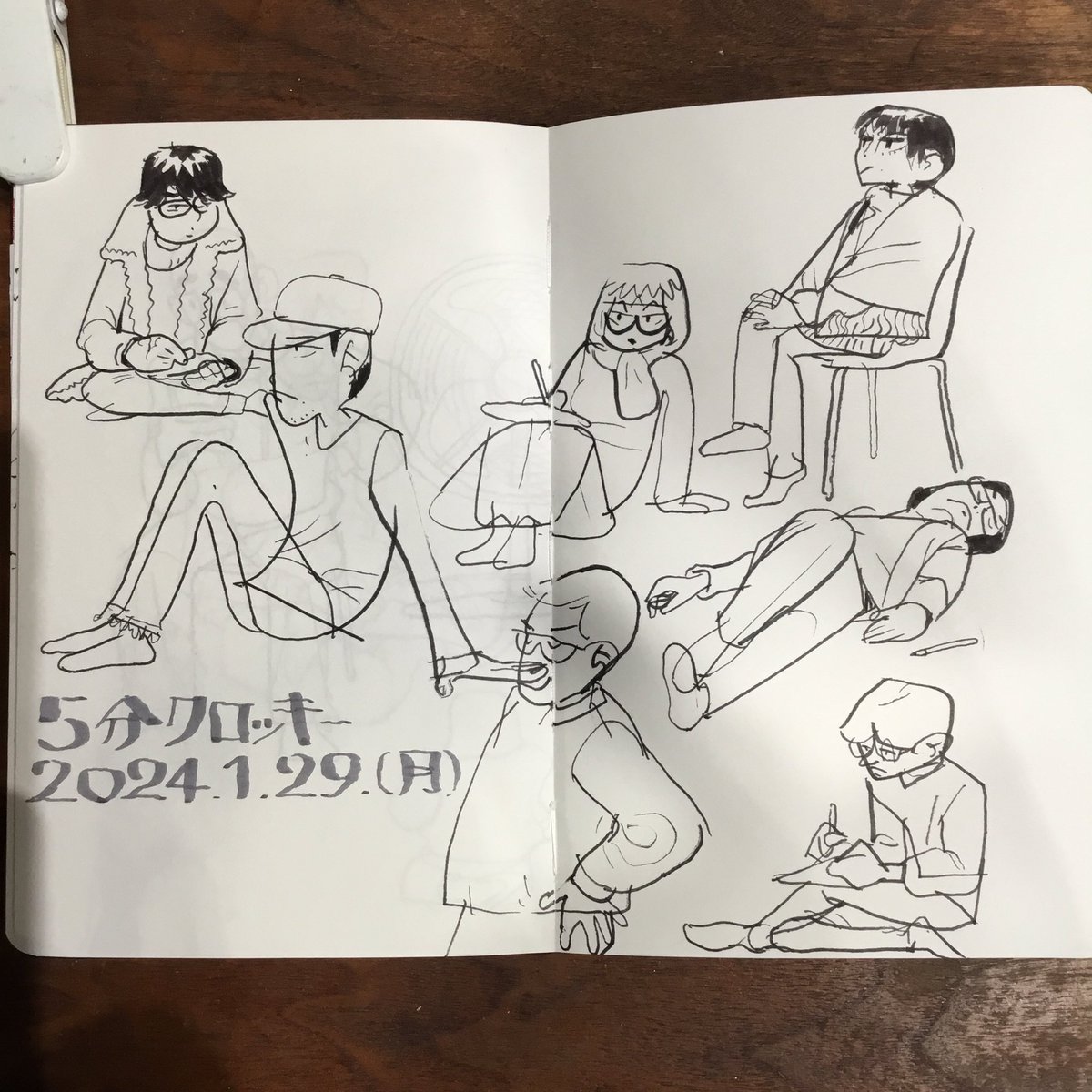 瑞泉寺クロッキー部、1月度、ご参加ありがとうございました。 