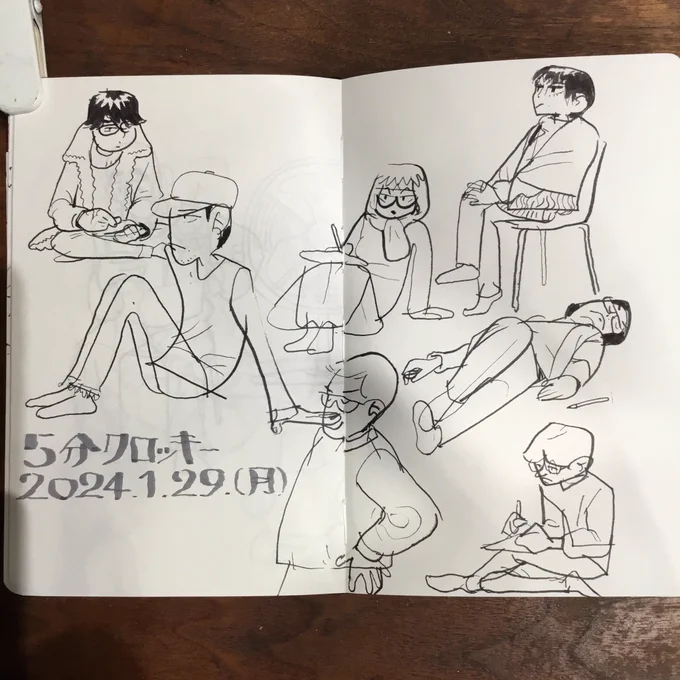 瑞泉寺クロッキー部、1月度、ご参加ありがとうございました。 