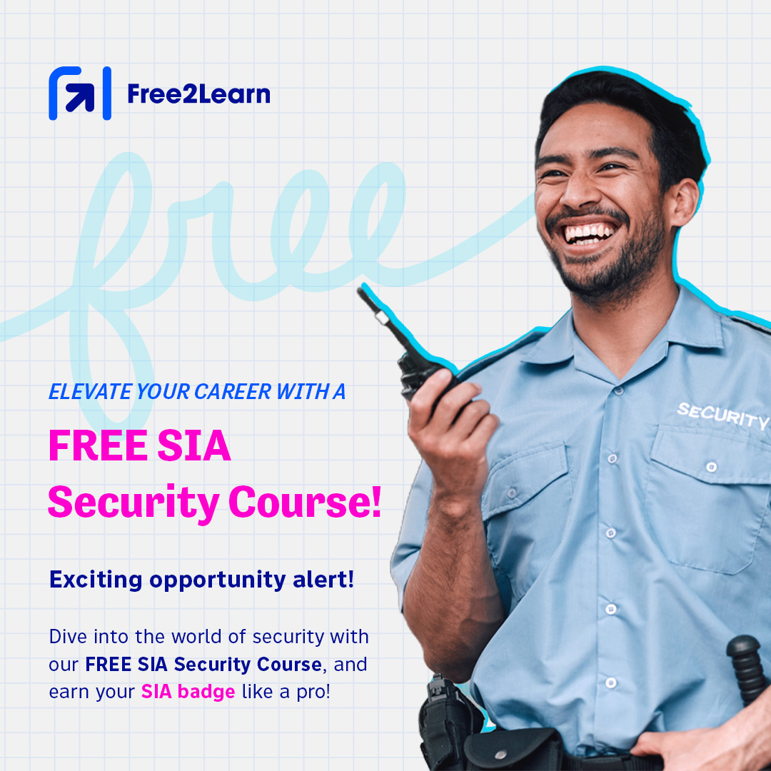 Free2LearnUK's tweet image. 🔒 Elevate Your Career with a FREE SIA Security Course! 🌟👮

Exciting opportunity alert! 🚨

 Dive into the world of security with our FREE SIA Security Course, and earn your Free SIA badge like a pro! 🛡️✨

#Learningthatworks #Siabadge #SIASecurityCourse #FreeTraining