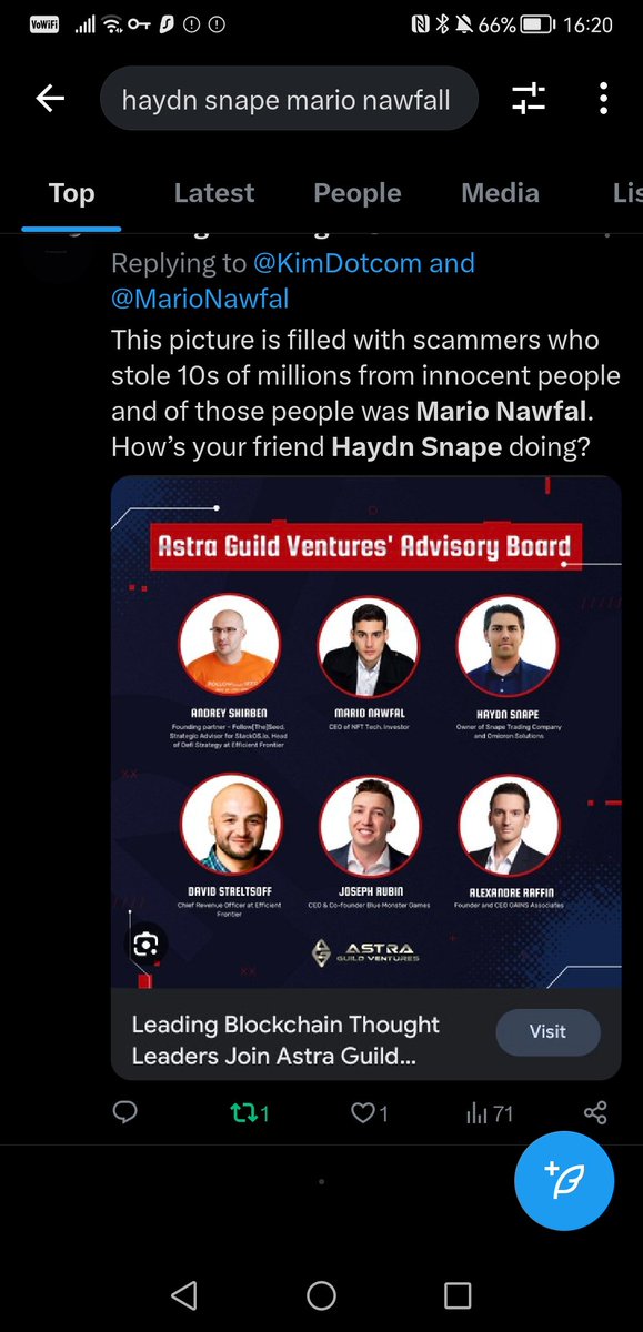 markdecrypto's tweet photo. @cryptomanran That criminal their Haydn snape friends with mario
..Haydn stole millions from presales that never launched.  Stole $7k from me... We have the police involved... What's mario connection with that criminal ? https://t.co/ErKvBjCNu3