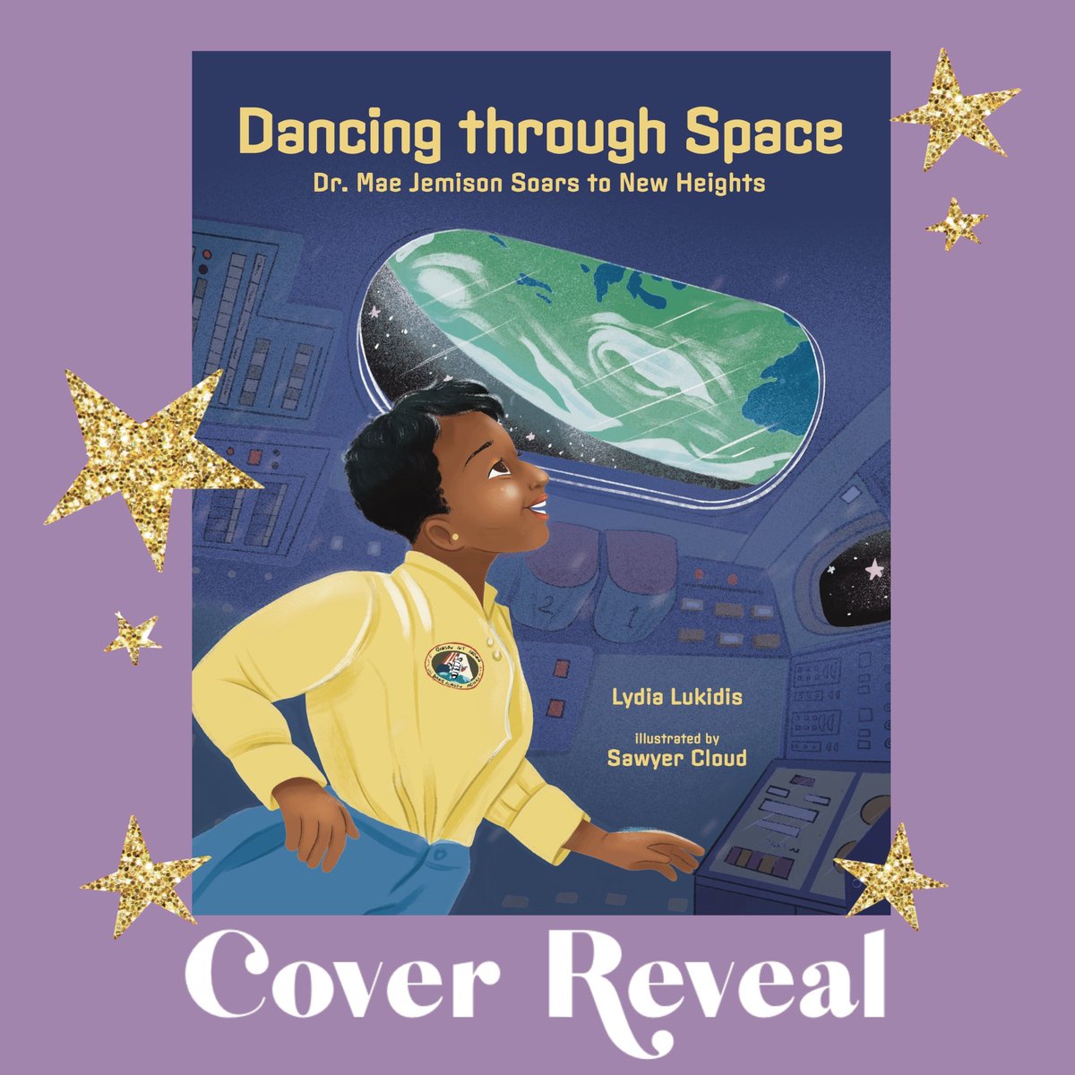 I'm a little late for this but I'm very happy to share with you the cover of one of my latest books 'Dancing Through Space' It's an honor to work on the biography of the amazing Dr. Mae Jemison! Publication date : April 4, 2024 Publisher: @albertwhitman Author: @LydiaLukidis