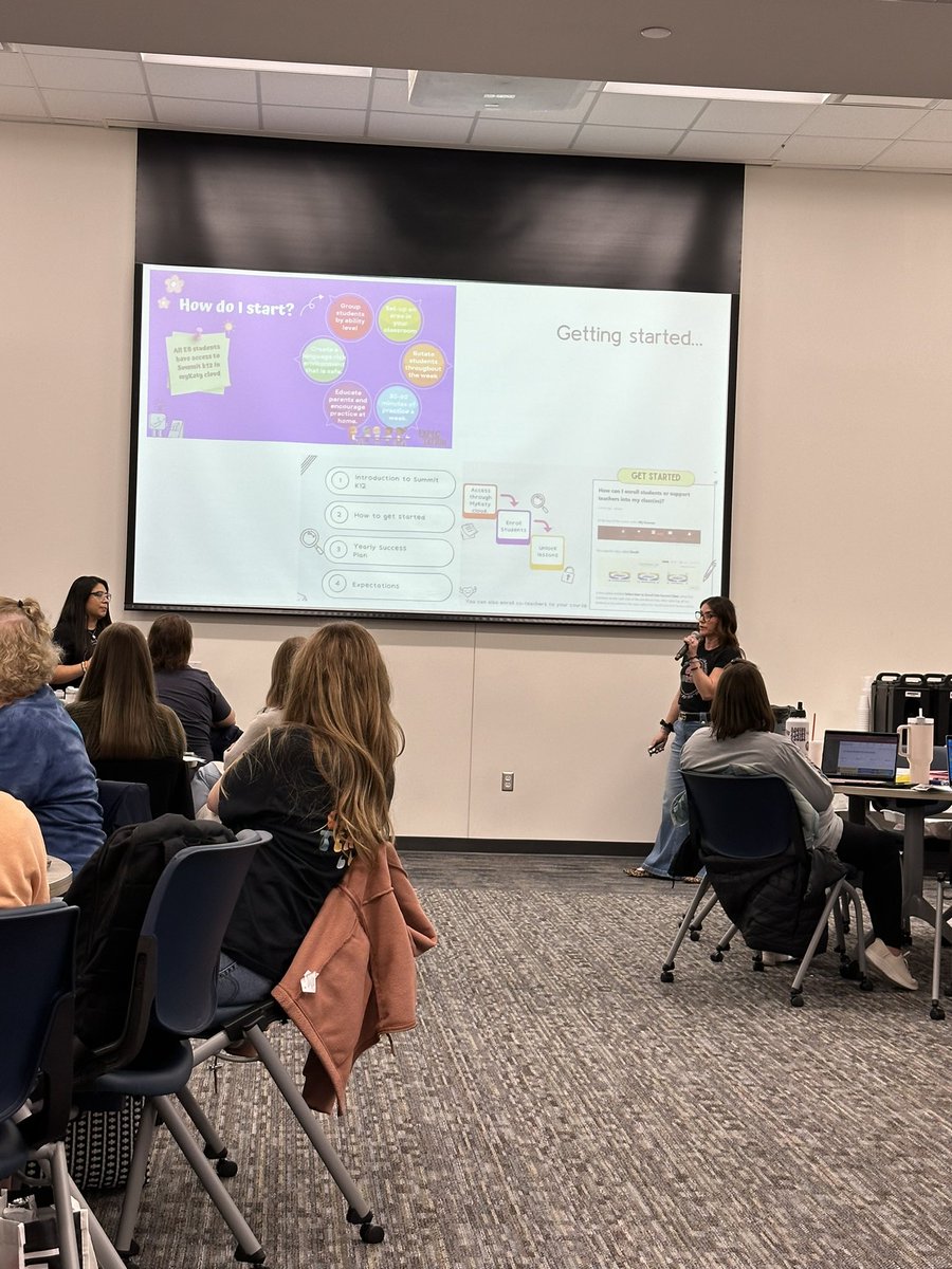 MPElemSchool's tweet photo. Our ESL teachers presented to peers in the district on
@summitk12 
MPE is a power school from use of this program. Our goal is to help our EB/ELL students feel comfortable/prepared for the upcoming TELPAS.
It was great collaborating on the success of all EB students.
#katyisd https://t.co/ILNPro9CFA