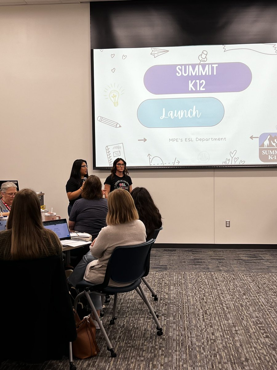 MPElemSchool's tweet photo. Our ESL teachers presented to peers in the district on
@summitk12 
MPE is a power school from use of this program. Our goal is to help our EB/ELL students feel comfortable/prepared for the upcoming TELPAS.
It was great collaborating on the success of all EB students.
#katyisd https://t.co/ILNPro9CFA