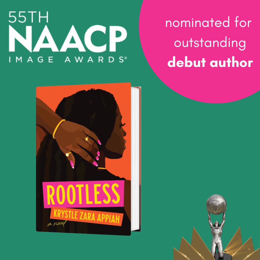 Just found out that #Rootless has been nominated for a @naacpimageaward in the Outstanding Debut Author category. 🤩🥳💖🧡 Excuse me while I get overwhelmed and cry.