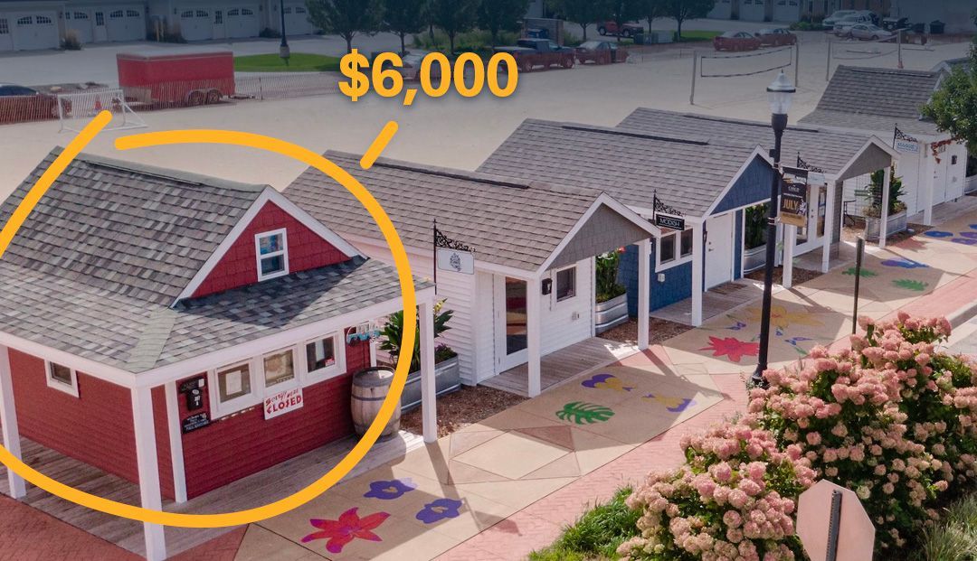 These low-cost pop-up chalets transformed an empty lot in Muskegon, MI into a destination, providing an affordable springboard for dozens of local entrepreneurs along the way.